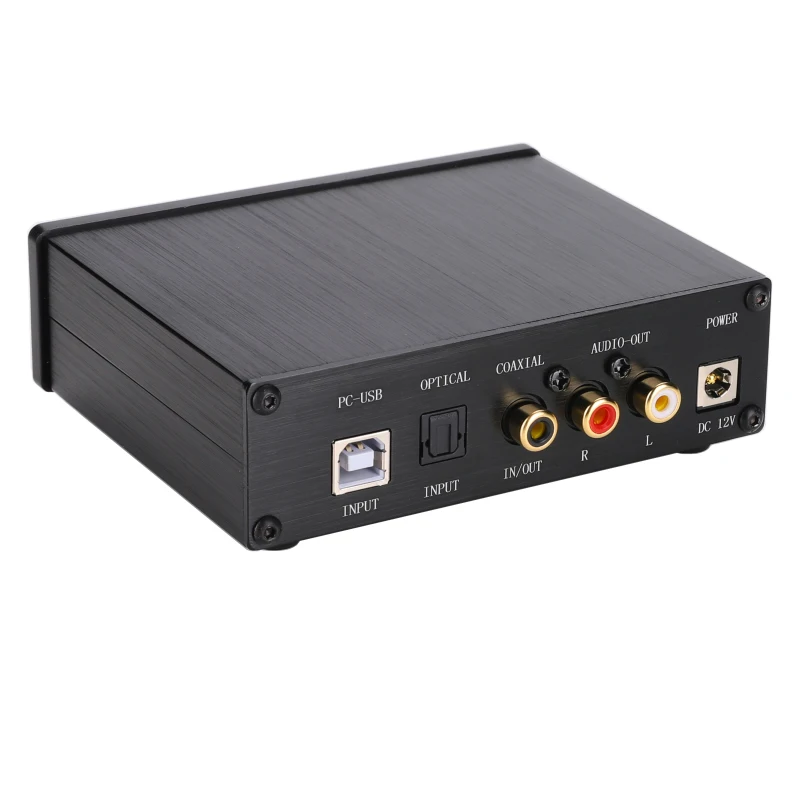 HanZao HiFi DAC цифровой аудио декодер вход USB Оптическое волокно коаксиальный 24 бит 96 кГц выход коаксиальный RCA аудио усилитель для наушников