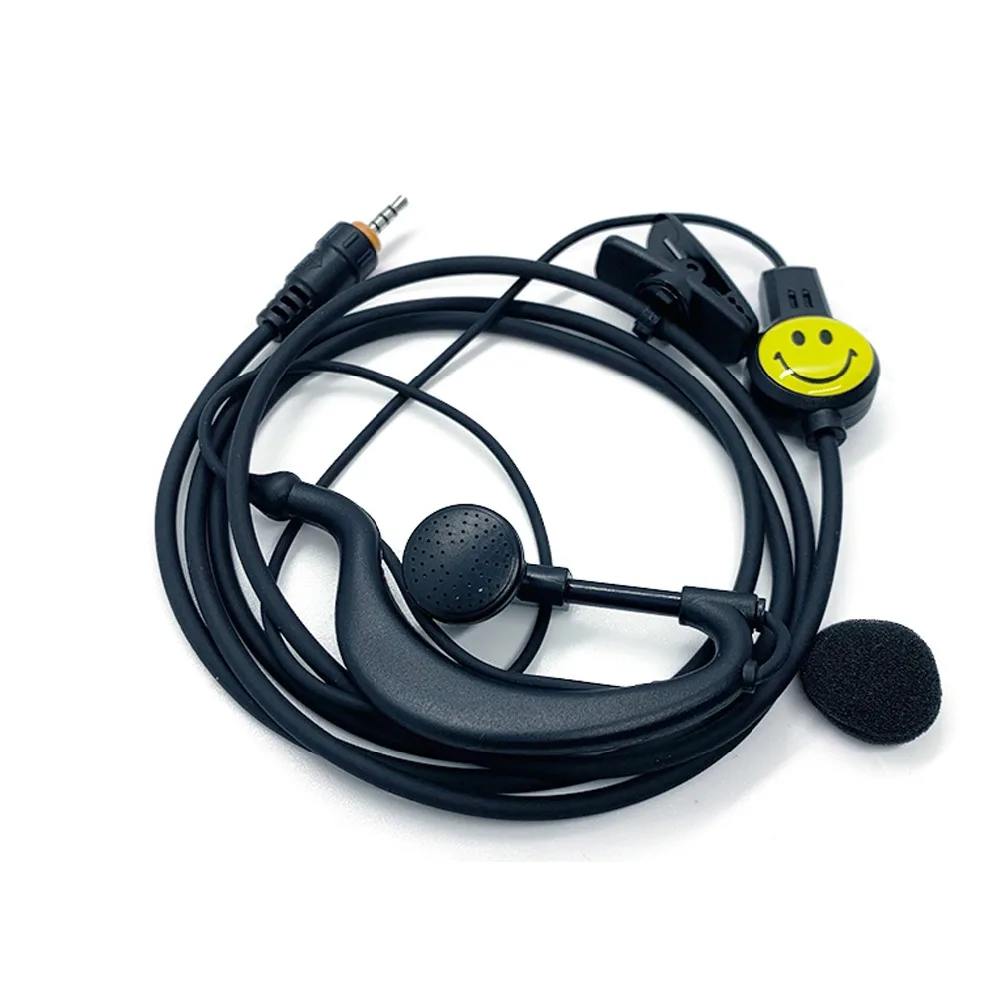 Walkie Talkie Headset Earpiece Ear Hook Earphone Two Way Radio Headset T Type Threaded 2.5MM Earphone For JIANGKE Haoyu