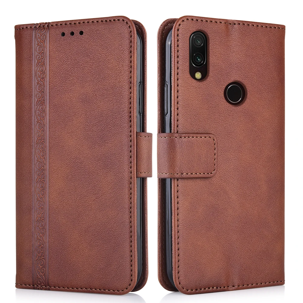 Чехол для Redmi Note 7 Pro чехол Xiaomi Note7 телефона кожаный бумажник с