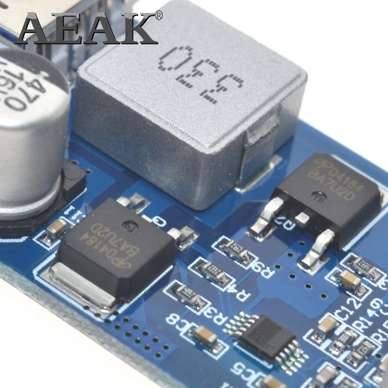 Регулируемый понижающий преобразователь источника питания USB LM2596S 24 В/12 В в 5 А