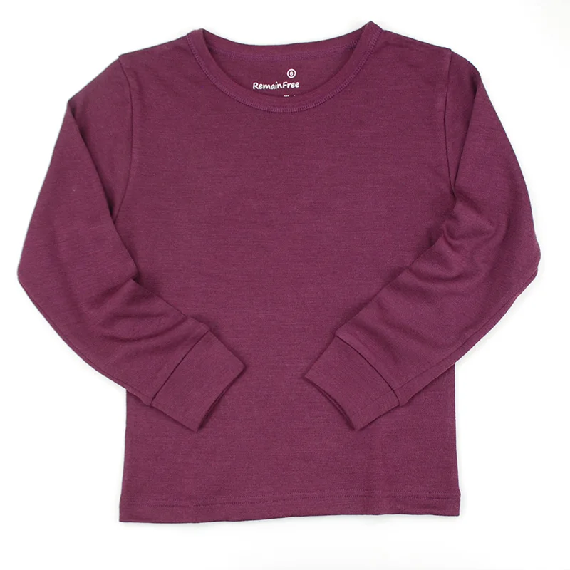 Комплект детского термобелья из 100% мериносовой шерсти толстые кальсоны 260 г/м2