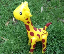 Girafe gonflable en Pvc, jouet pour enfant, Super mignon, dessin animé, amusant, enseignement de la maternelle, vente en gros