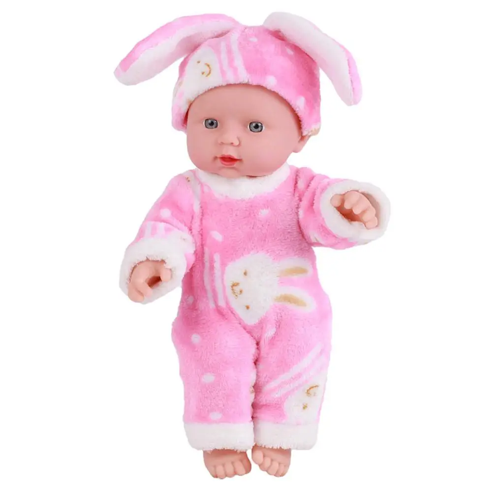 30/41 см новорожденный Детские моделирования куклы мягкий винил Reborn Baby Doll детский сад реалистичные Playmate модель игрушка с одеждой - Цвет: 30cm Pink (Neutral)