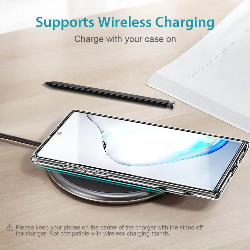 ESR деловой чехол для телефона для samsung Galaxy Note 10 Note 10+ с металлической подставкой противоударный чехол из ТПУ для samsung Note 10 Plus 5G