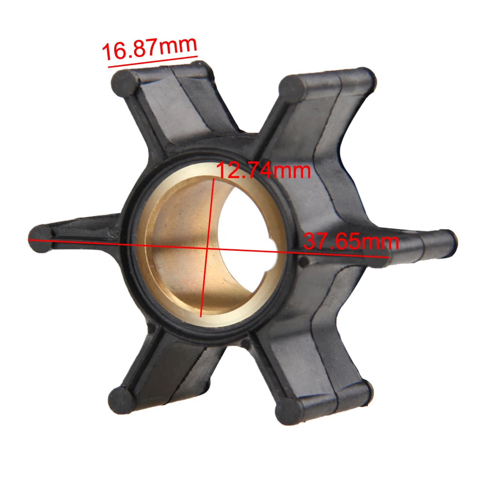 Water Pump Impeller For BRP Johnson Evinrude OMC 9.9 15 HP Boat Outboard Motors  386084 18-3050 500355 Replacement Rubber carbole for omc johnson evinrude brp 2 stroke and 4 stroke outboard motor water pump impeller part 386084 18 3050 9 45201 500355