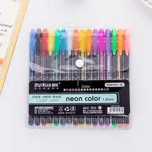 12psc/16 шт цветная гелевая ручка флуоресцентный цветной маркер хайлайтер карандаш Пастельная живопись канцелярские принадлежности для студентов офисные принадлежности