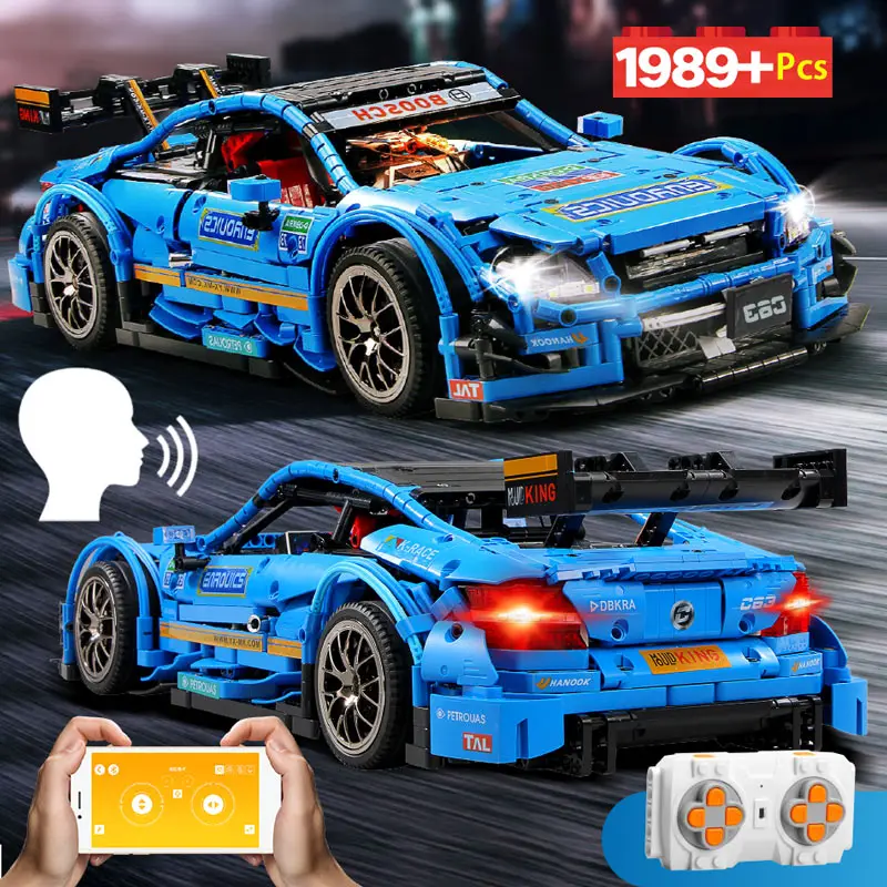 

1989Pcs C63 AMG Benz RC Super Racing Car Building Blocks Legoing Technic with APP LEDMOC-6687 Vehicle Bricks Toys for Children