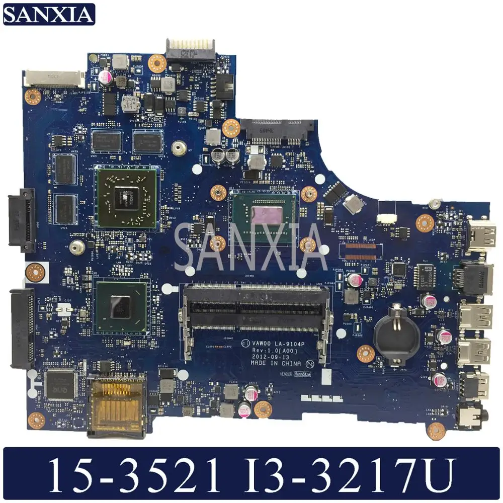 Kefu La 9104p Laptop Motherboard For Dell 15 3521 15 5521 Original Mainboard I3 3217u Amd Video Card January 21