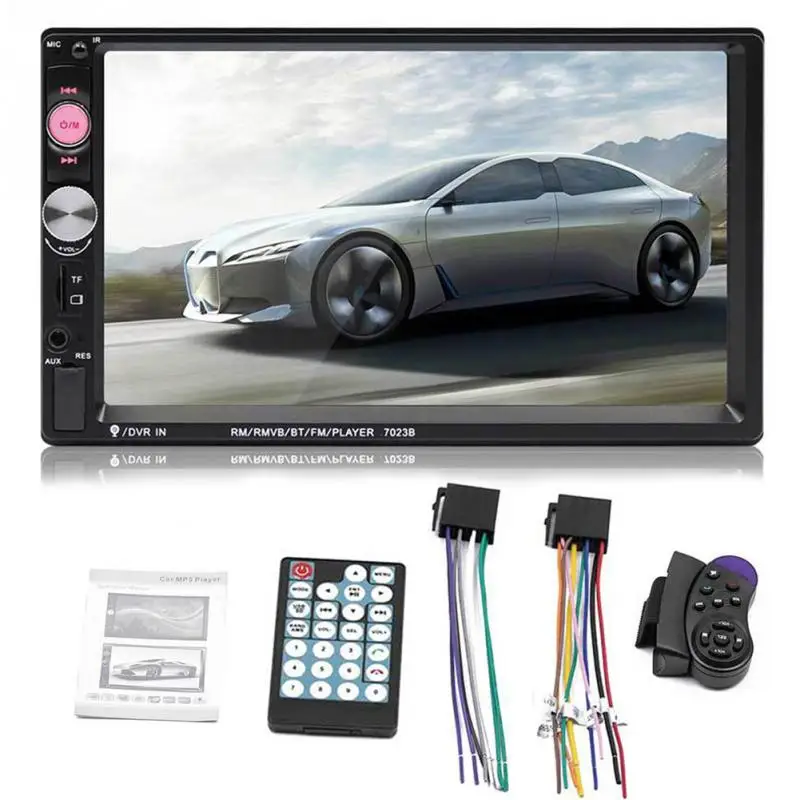 

7" Multimedia HD Backup Camera TouchScreen Radio Universal Video MP5 Car Player
