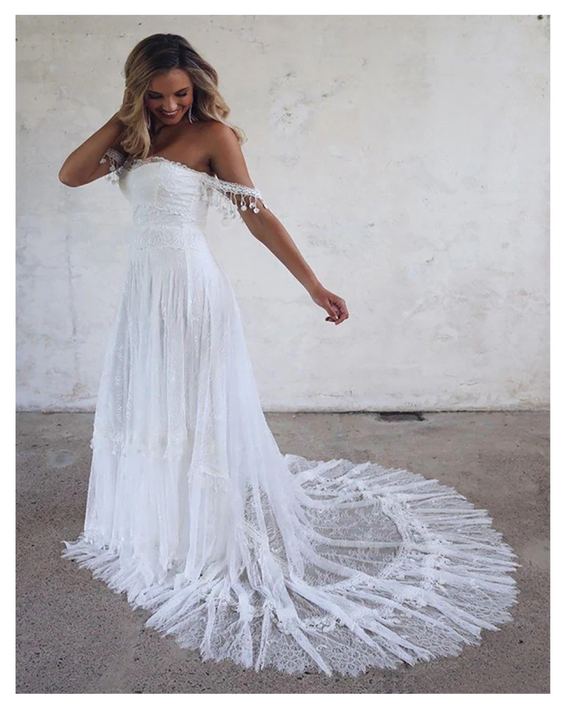 

New Arrival White Evening Dresses Long 2019 Lace A line Sleeveless Arabic Formal Occasion Party Prom Dresses