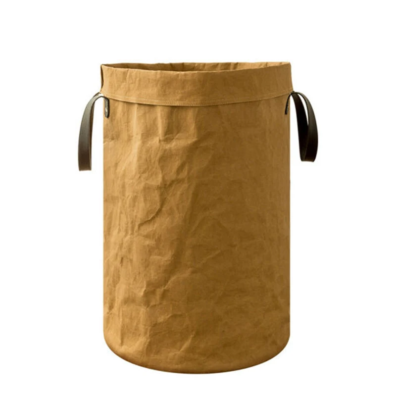 

Collapsible Laundry Basket Tall Round Hamper Storage Bag with Handle for Toy Clothes PI669