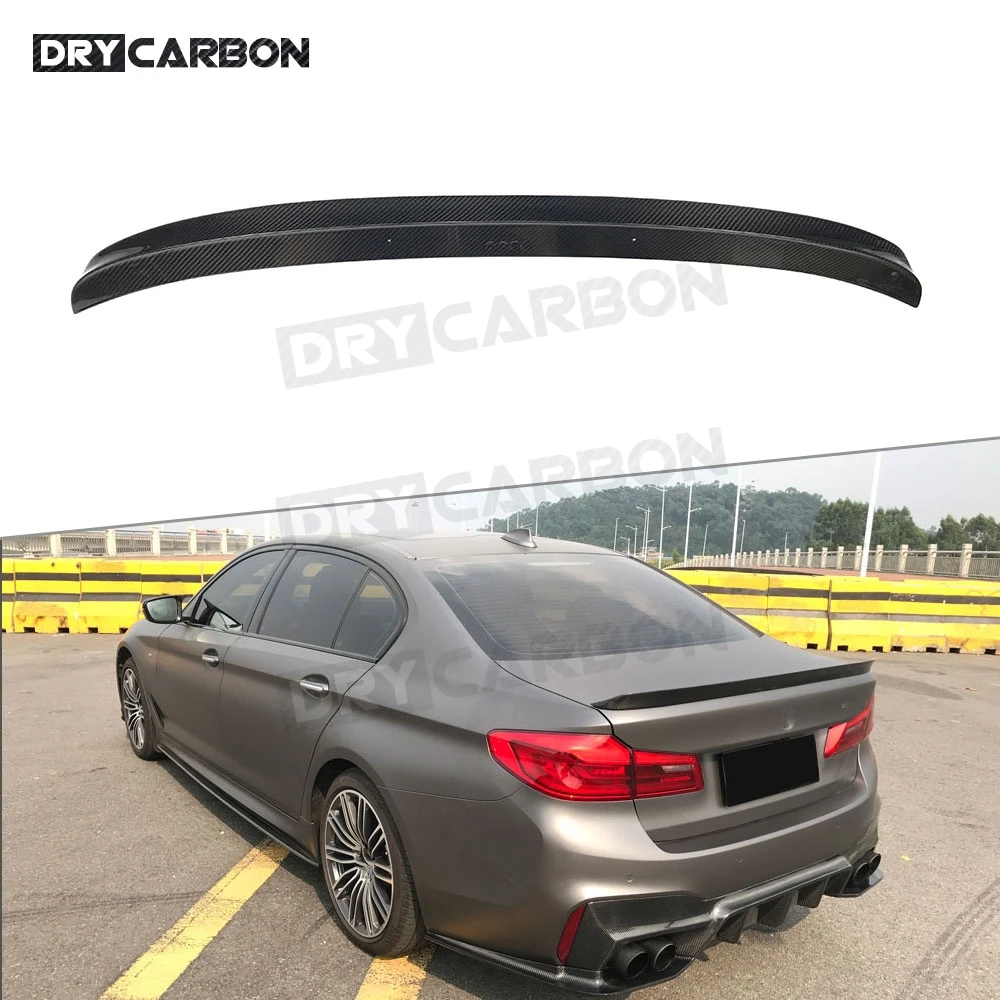 Задний спойлер из углеродного волокна для BMW 5 серии G30 F90 M5 Sedan 2017 2019 FRP 3D стиль