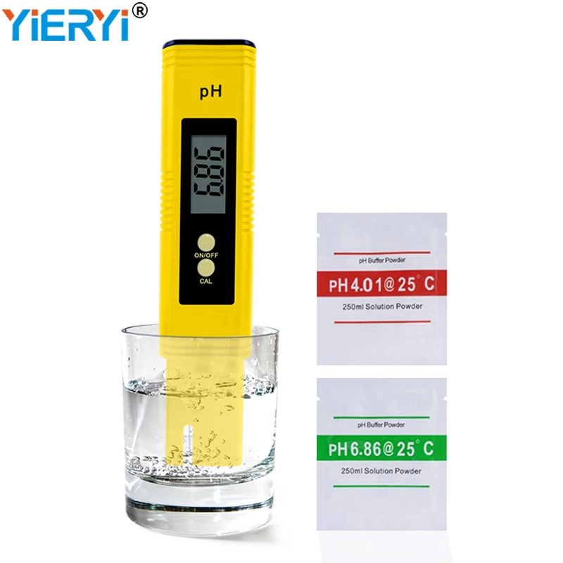 

PH Meter Drinking Water Quality Purity Tester 0.00-14.00 Pocket Pen Test Acidity Digital LCD Display for Aquarium and Laboratory