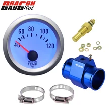 Дракон Калибр 52 мм Синяя подсветка 12 вольт авто мотоцикл ремонт метр Температура воды Датчик температуры воды метр с датчиком