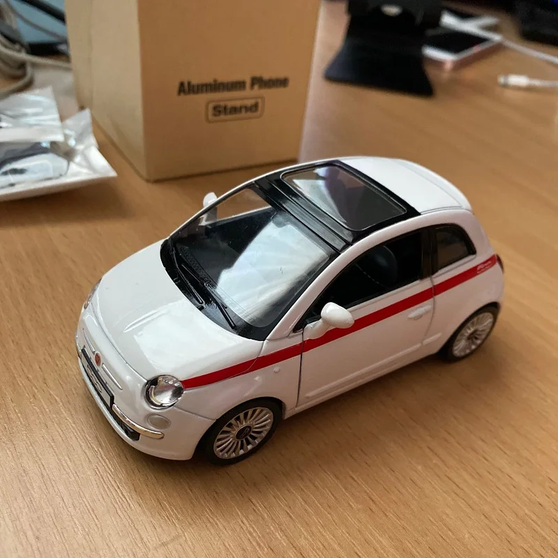 Diecast Model Car Fiat 500 Fiat 500 Model Toy Alloy Fiat Alloy