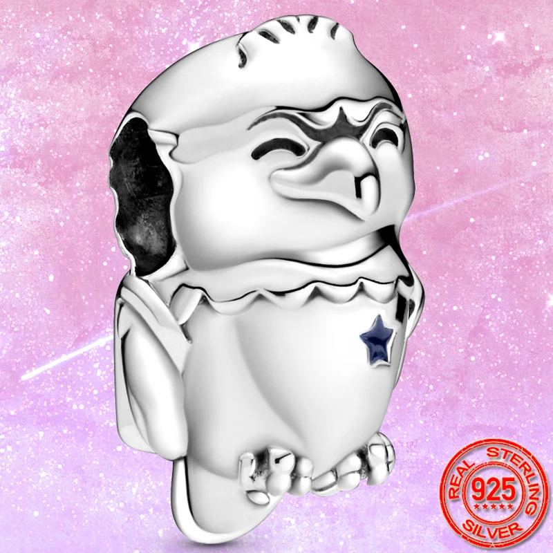 

New Arrival 925 Sterling Silver American Bald Eagle Charm Beads Fit Original Pandora Bracelets Brand Jewelry Making Gift