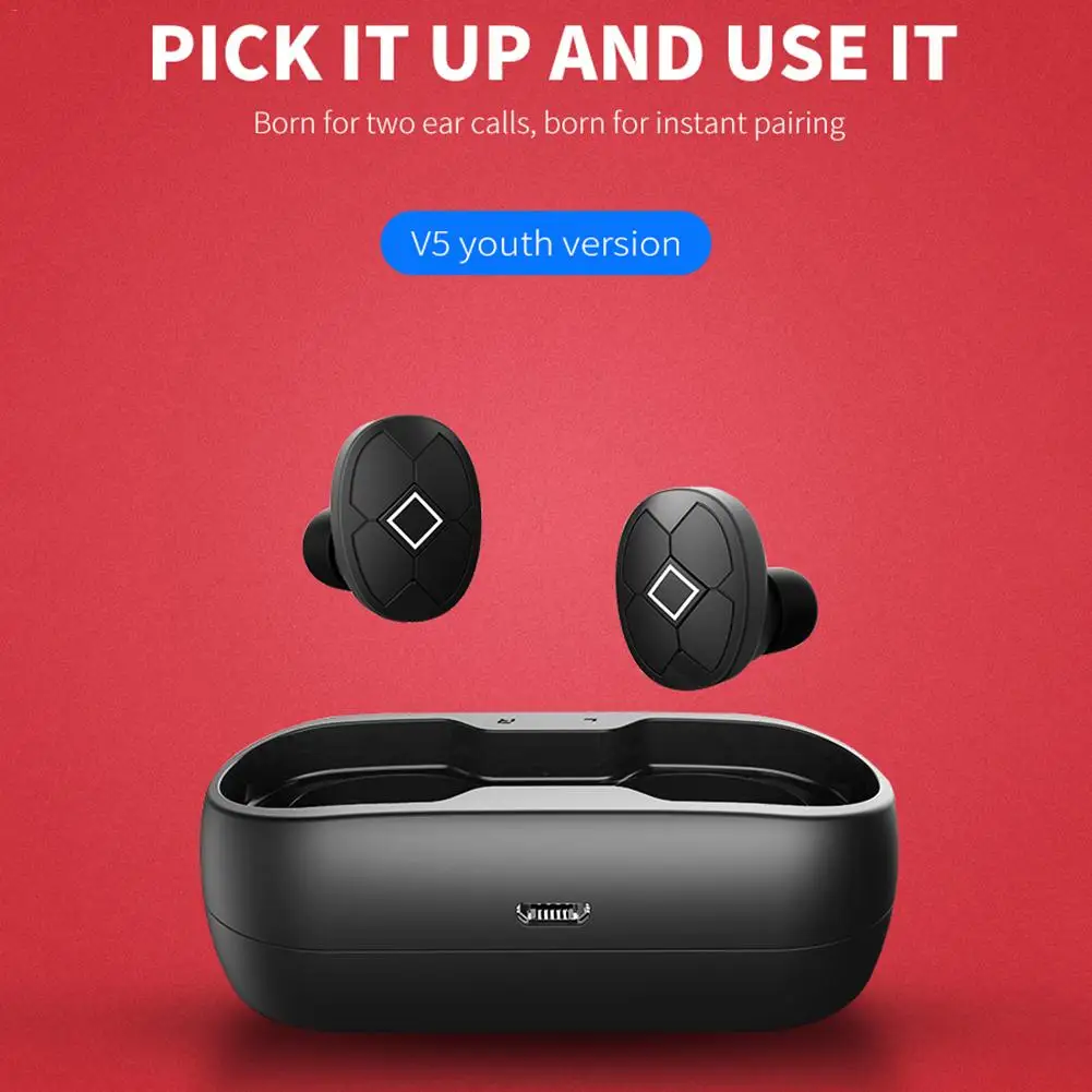TWS наушники V5 с поддержкой Bluetooth 5 0 Hi Fi HD AAA|Наушники и гарнитуры| |