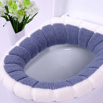 

2020 Winter Comfortable Soft Heated Washable Toilet Seat Mat Set Bathroom Accessories Interior Home Decoration Closestool Mat