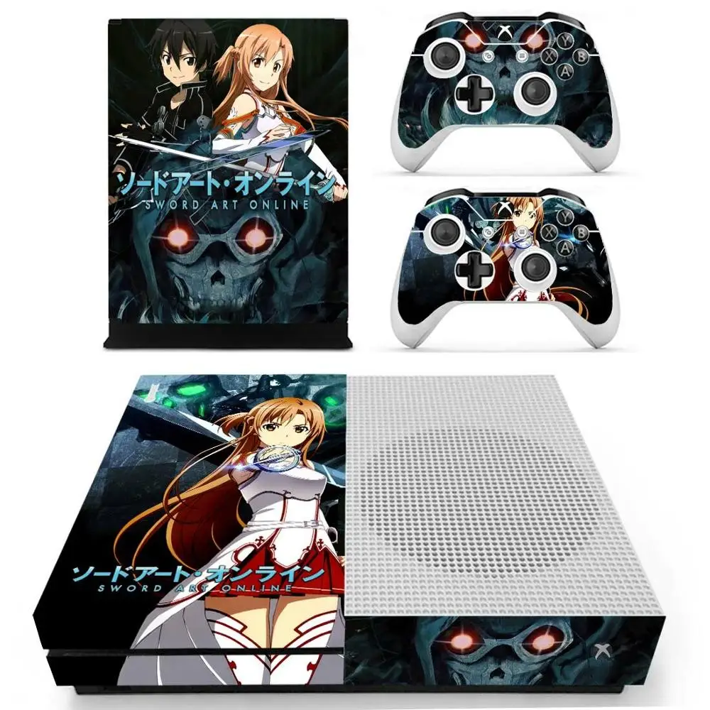 YS-xboxoneS-0601 Sword Art Online One Slim sticker s для Xbox One S Skin sticker Pegatina для Xbox one Slim консоль и два контроллера - Цвет: YS-xboxoneS-0601