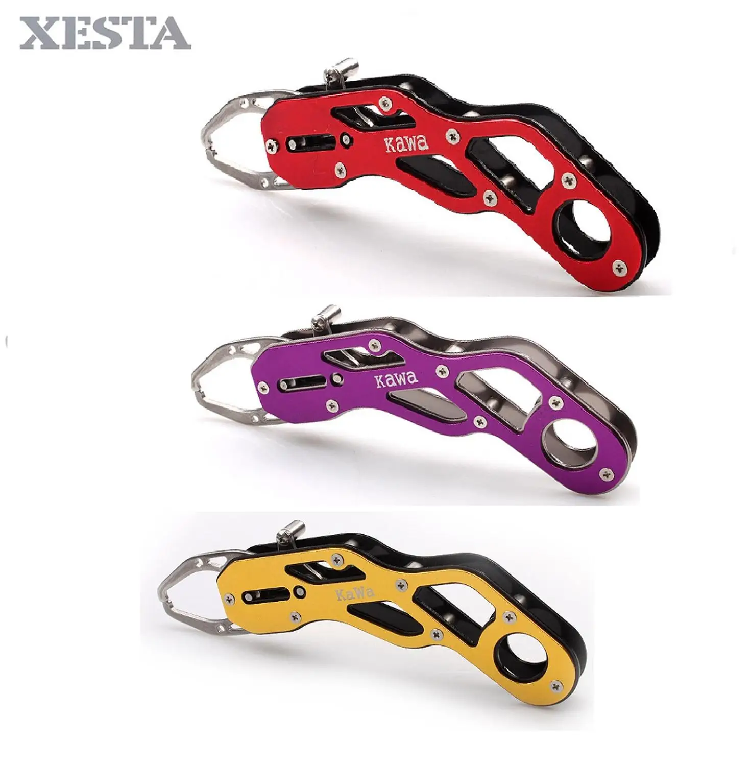 

XESTA Portable New Fishing Grip Aluminum Alloy Fish Lip Grip Gripper Grabber Grip Fishing Tackle Tool high quality free shipping