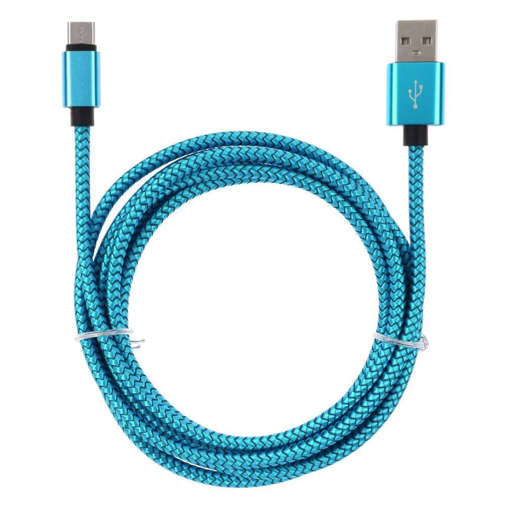 1 м 2 3 Нейлоновая Ткань Плетеный Тип C Type Micro 8 PIN USB синхронизация данных кабель для