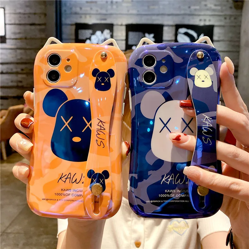 Чехол с изображением кошачьих ушей Blu-ray подходит для Apple 12promax чехол iphone11 всех X/XR |