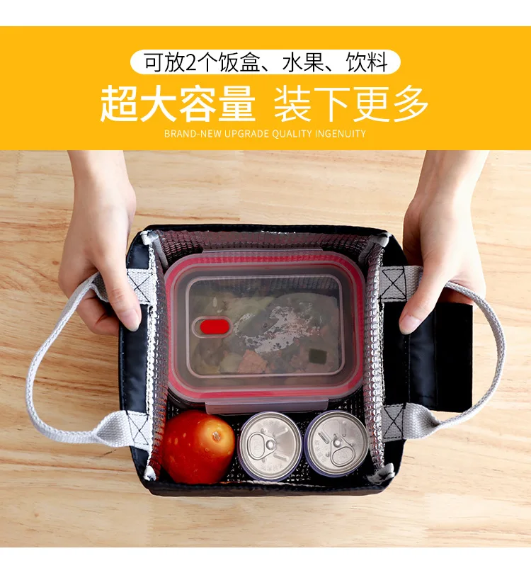 Стиль креативный Графический Bento Box сумка для студентов ручной Ланч-бокс сумка холодная изоляция Термосумка для пищи изолированная сумка