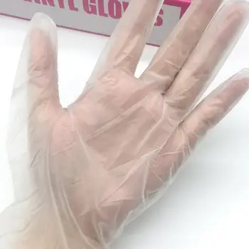 

500pcs Clear Disposable Food Gloves Latex Cleaning Gloves Universal Garden Cleaning nitrile Gloves For Home Cleaning Rubber