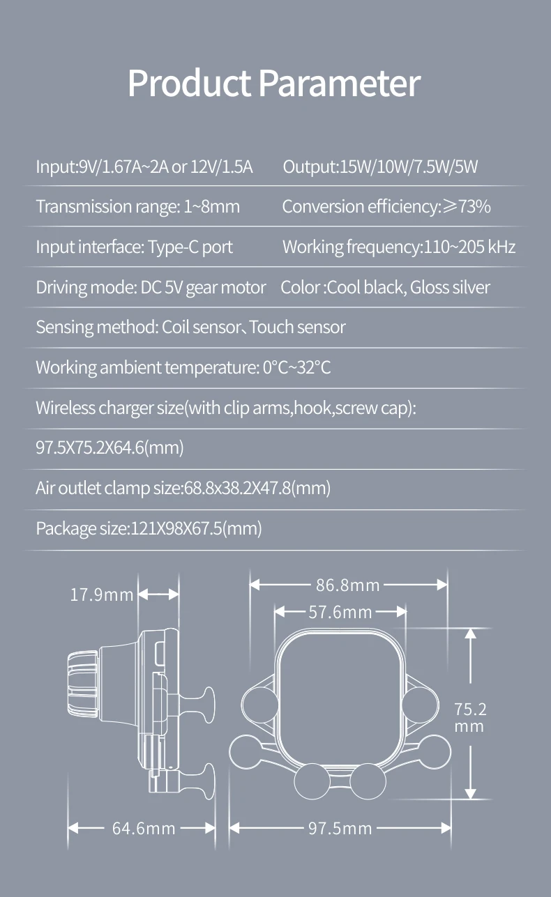 15 Вт QI Беспроводное Автомобильное зарядное устройство Индукционное usb крепление автоматическое зажимное QC 3,0 быстрая Беспроводная зарядка для iphone 11 pro samsung SIKAI
