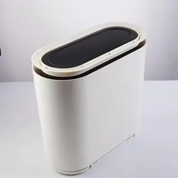 

Household Press-type Flip Cover Trash Can Sundries Bins for Office Home Fix after bouncing convenient classifiable chute