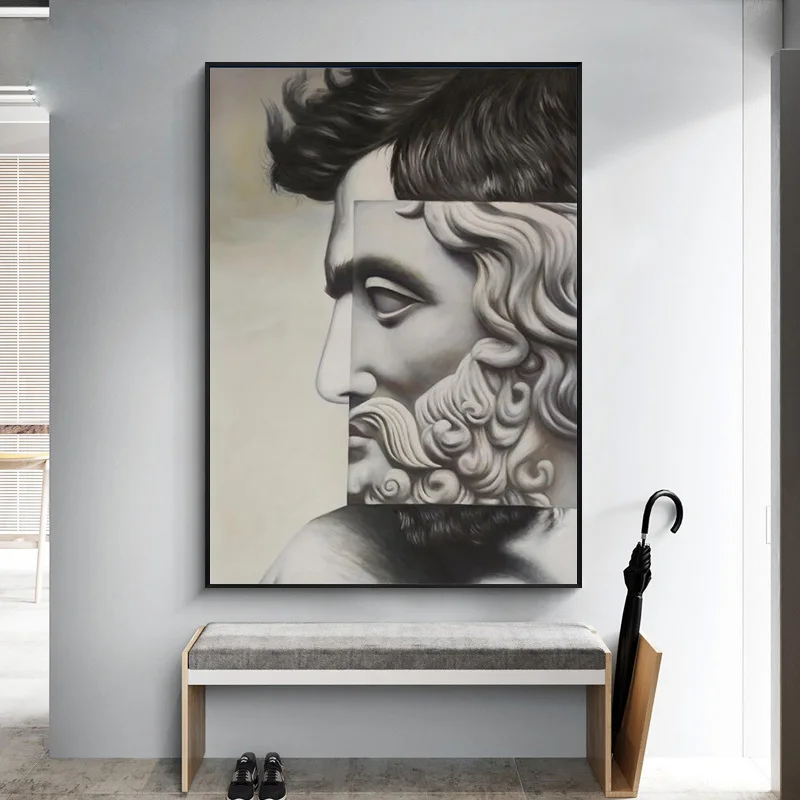 

David Sculpture Canvas Paintings Modern Statue of David Posters and Prints Picasso Wall Art Pictures for Living Room Home Decor