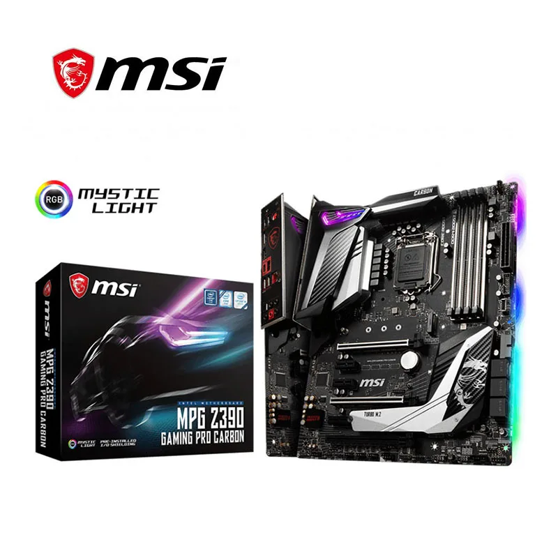 Материнская плата для MSI MPG Z390 GAMING PRO материнская из карбона LGA 1151 DDR4 ПК Intel Z390M SATA III