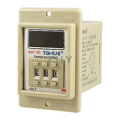 

AC 380V Power ON Delay Timer Time Relay 1-999 Minute 8 Pin ASY-3D