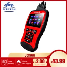 Multifuncional nova ferramenta de varredura obd/eobd jd906 leitor código do carro jdiag ferramenta diagnóstico automático jd906s bateria tester