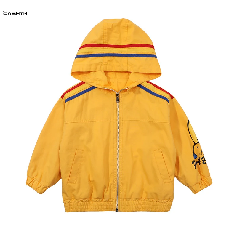 

OASHTH пальто для маленьких девочек на весну и осень, новый топ с капюшоном для девочек, куртка, детская одежда