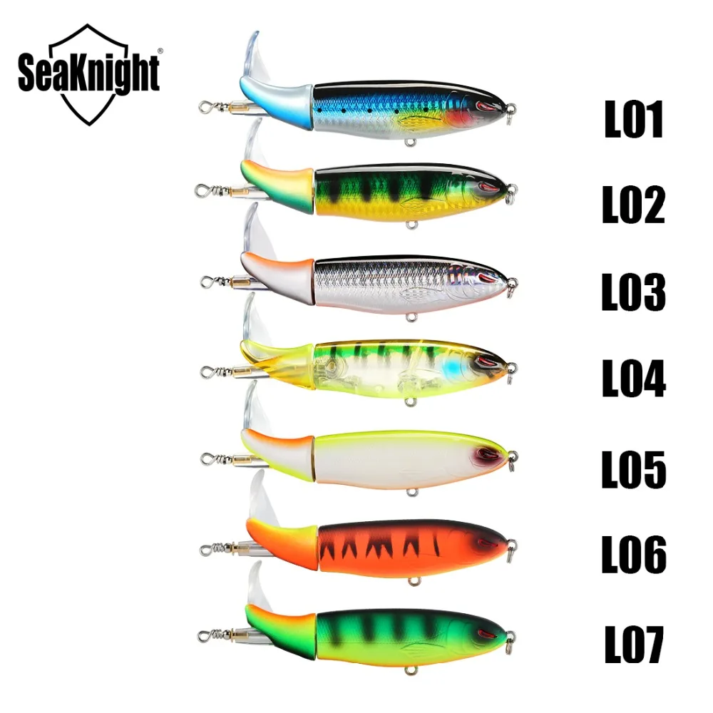 SeaKnight Plopper Fishing Lure SK050 SK051 SK053 7PCS/lot 13g 39g 19g Rotating Tail Whopper VMC Hooks Hard Bait Fishing Lure Set