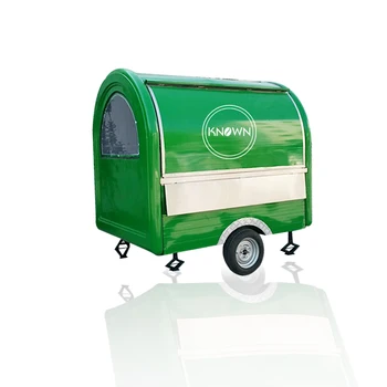 

Summer drink ice cream light green color mobile food carts/trailer/ ice cream truck/snack with logo and AC free shipping by sea