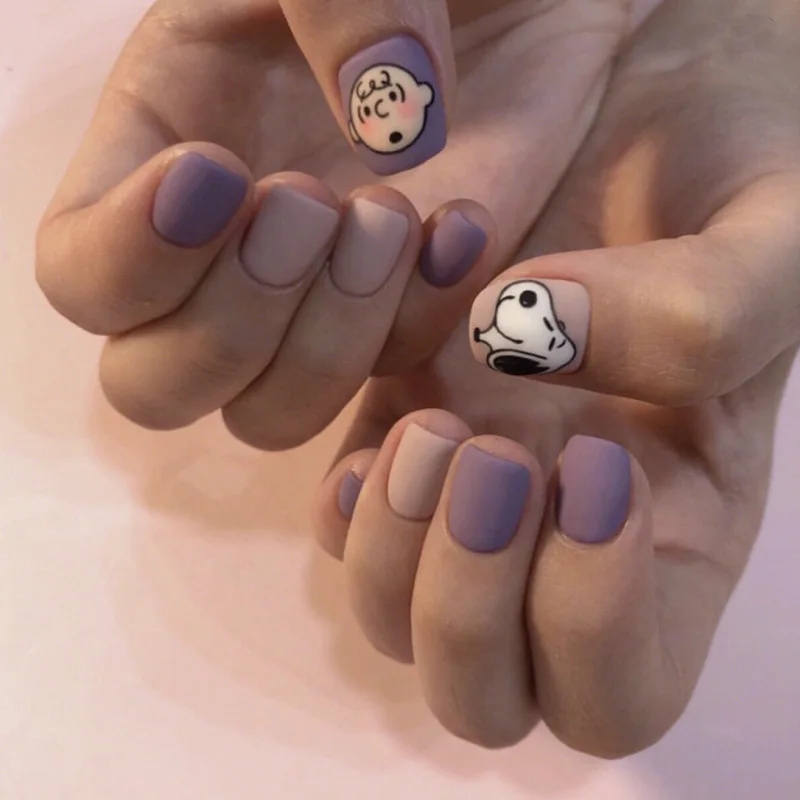 Beauty Cute Cartoons Nails Art Manicure Back Glue Decal Decorations