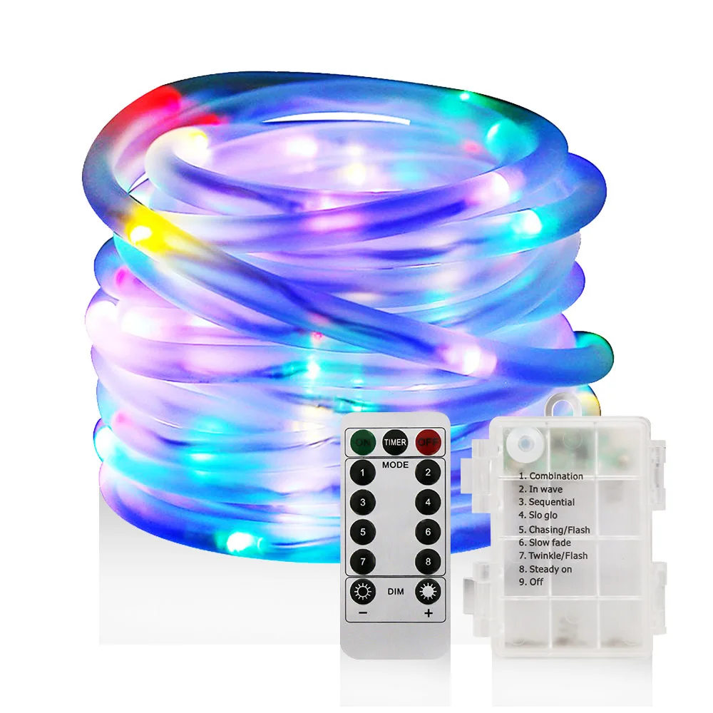 

120LED Lighting Chain 8 Feature Colorful Lights Remote Control String Lights Outdoor Waterproof Garden Landscape Lights Christma