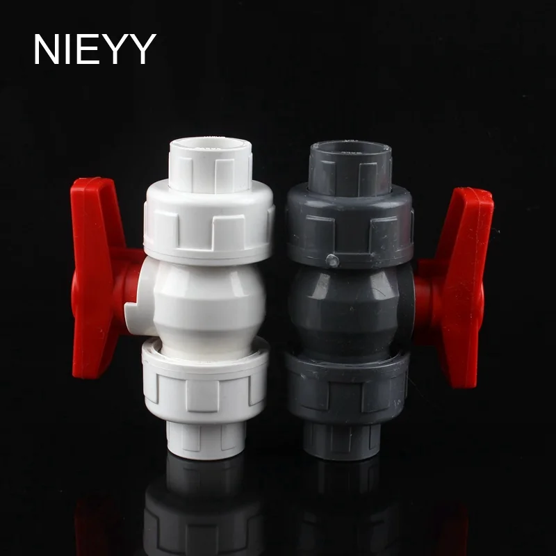 

20mm PVC Ball Valve Shut Off Valve Water Valve Tool Shut Off Valve Caps Gate Valve Garden Water Connectors For Garden Irrigation