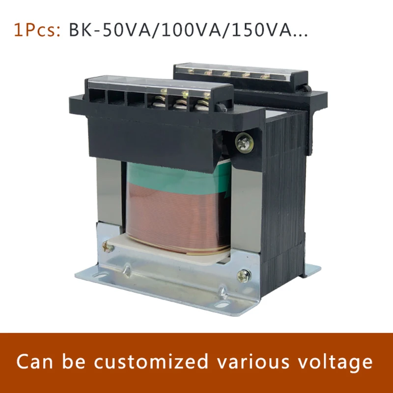 

BK-50VA 50W BK type control power transformer 220V/380V input 220V 110V 36V 24V 12V 6.3V 80V output Special Voltage Customize