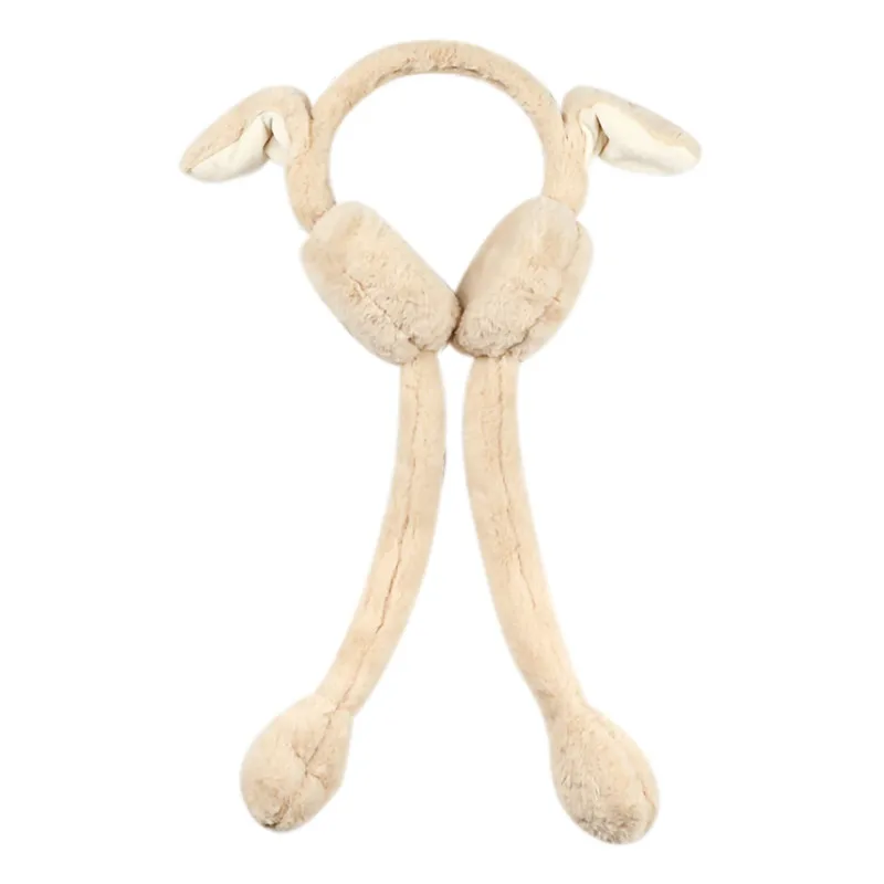 Winter Women\\\\\\\'s Imitation Rabbit Ear Design Ear Protection Windproof Earmuffs Wired Music Earmuffs New Warm Earmuffs - Цвет: F