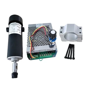 

Air cooled 0.5kw Air cooled spindle ER11 chuck CNC DC110V 12000RPM 500W Spindle Motor + Power Supply speed governor For DIY CNC