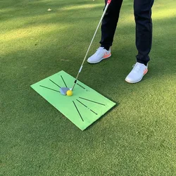 Golf Hitting Mat Pad for Swing Detection Batting In Door Practice Training Equipment Aid Gift for Men Home Office Outdoor Use