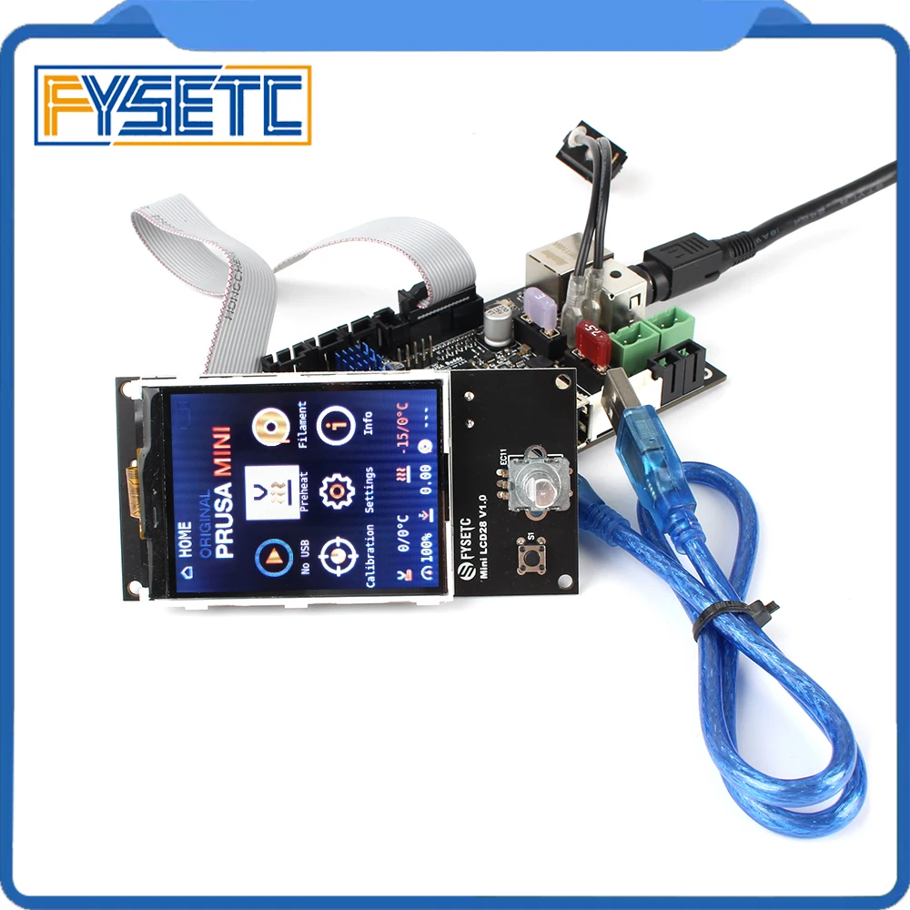 Clone Prusa Mini Buddy Board Tmc2209 Driver com Lcd Compatível com Prusa Firmware - Imagem 2