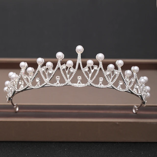 Wedding Crown Hair Jewelry Bridal Headpiece woman Baroque Rhinestones Crystal Tiaras Bride Party Crowns Wedding Hair Accessories Silver