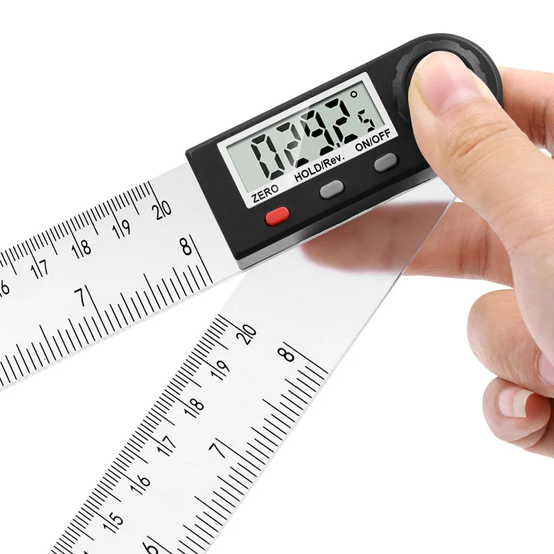 Digital protractor Angle ruler 200mm 8inch Angle Finder Meter Plastic 360 degree protractor inclinometer
