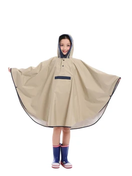 

Waterproof Cute Long RainCoat Kids Hooded Hiking Impermeable Lightweight Rain Suit Jas Hujan Outdoor Portable Rain Gear KK60YY