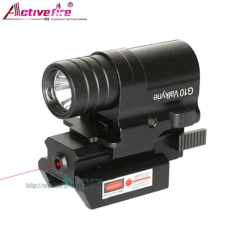 

Tactical rail multifunctional CS rail 20MM pickup laser small red dot aluminum alloy strong light lumen rechargeable flashlight
