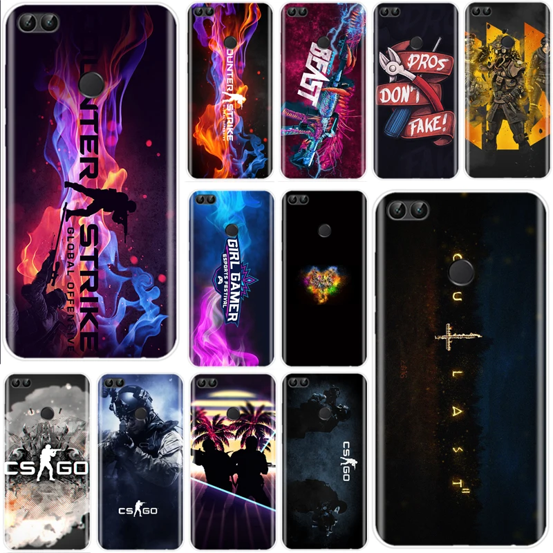 Чехол для телефона Counter Strike cs go из мягкого силикона и ТПУ Huawei P9 P10 P20 P30 lite PRO